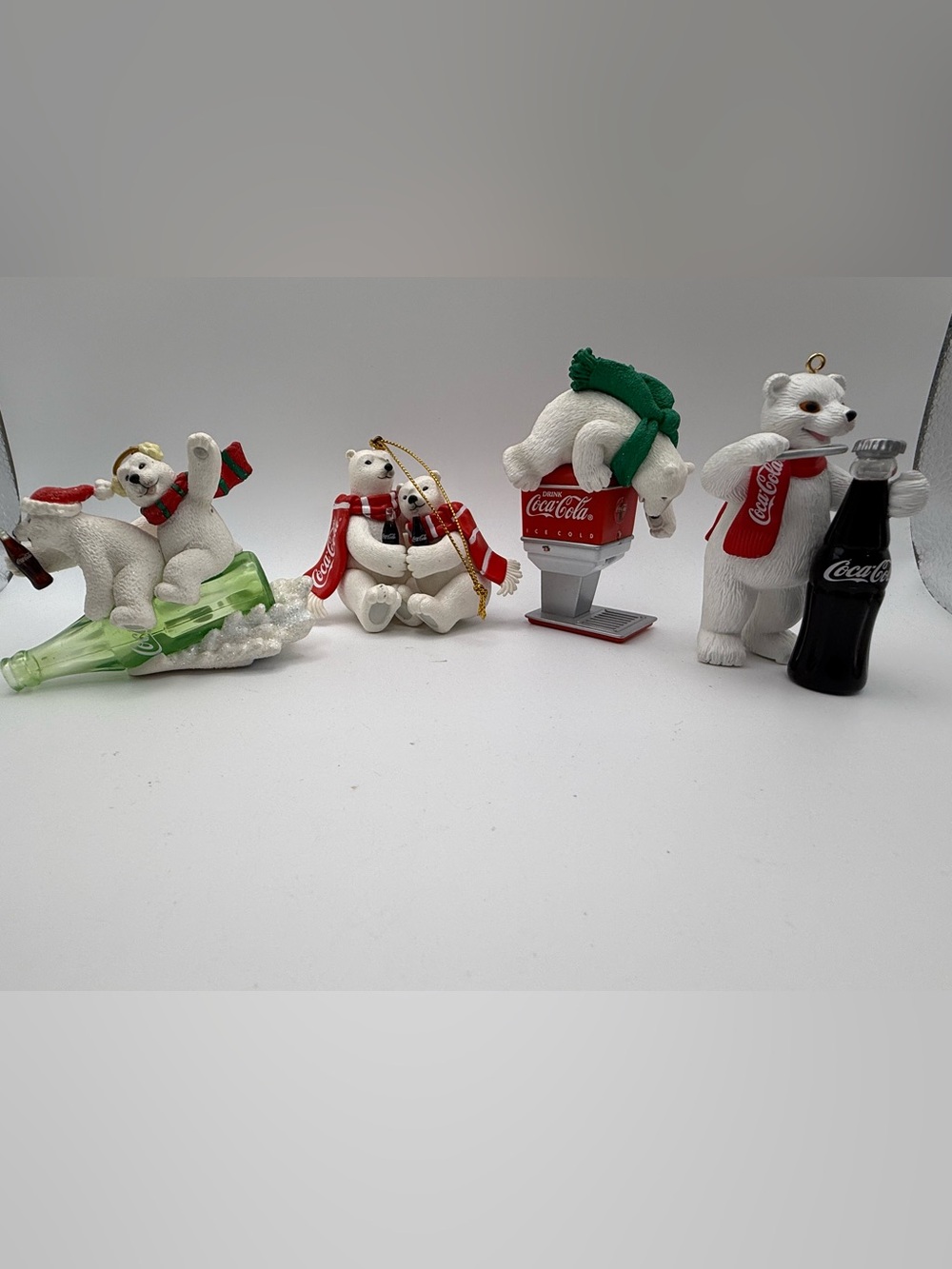 Coca Cola Polar Bear Ornament lot 2003-2007